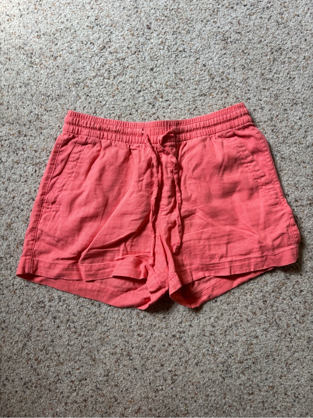 Coral Drawstring Shorts